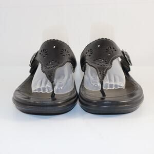 Dansko Black Leather‎ Thong Sandals Women’s 39 EU (US 8.5–9)